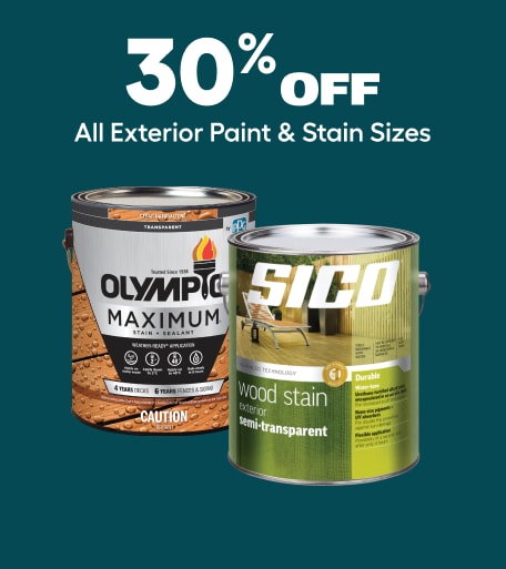 Outdoor paint & stain promo
